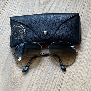 Ray Ban gradient brown aviators